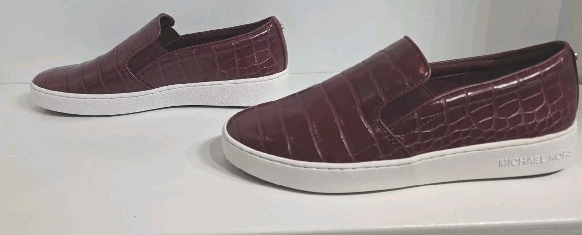 MICHAEL Michael Kors Brown Croc-Embossed Slip-On Shoes Michael Kors Women main image 4
