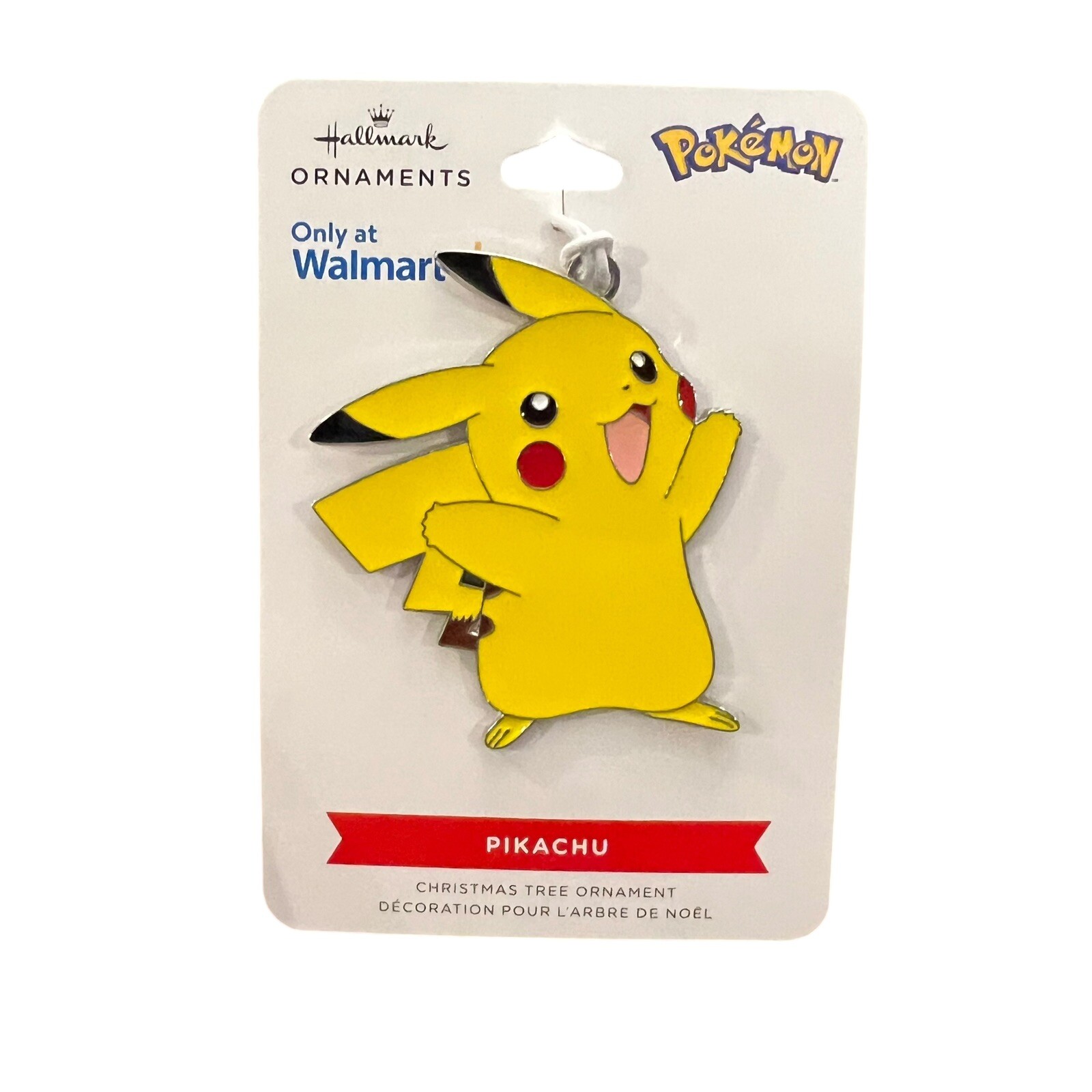 Hallmark Pikachu Metal Enamel Christmas Ornament Pokemon Gift Video Game Collectible-image