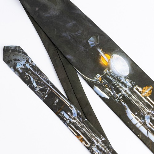 Harley Davidson "The Leading Edge" Vintage Neck Tie by Ralph Marlin, 1994 USA - Picture 6 of 14