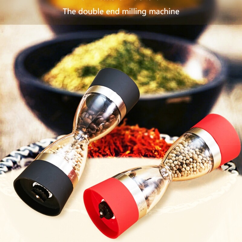 2 in 1 Salt and Pepper Grinder Hand Spice Mill Grinder Pepper Mill