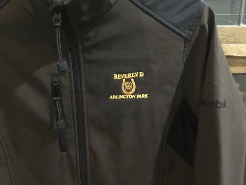 ARLINGTON RACE TRACK Beverly D Embroidered Brown Soft Shell REEBOK Jacket SZ S - Picture 6 of 12