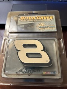 DALE EARNHARDT JR. New Hitch Cover; # 8; Pewter and enameled #8;Fits 2&3 Hitches