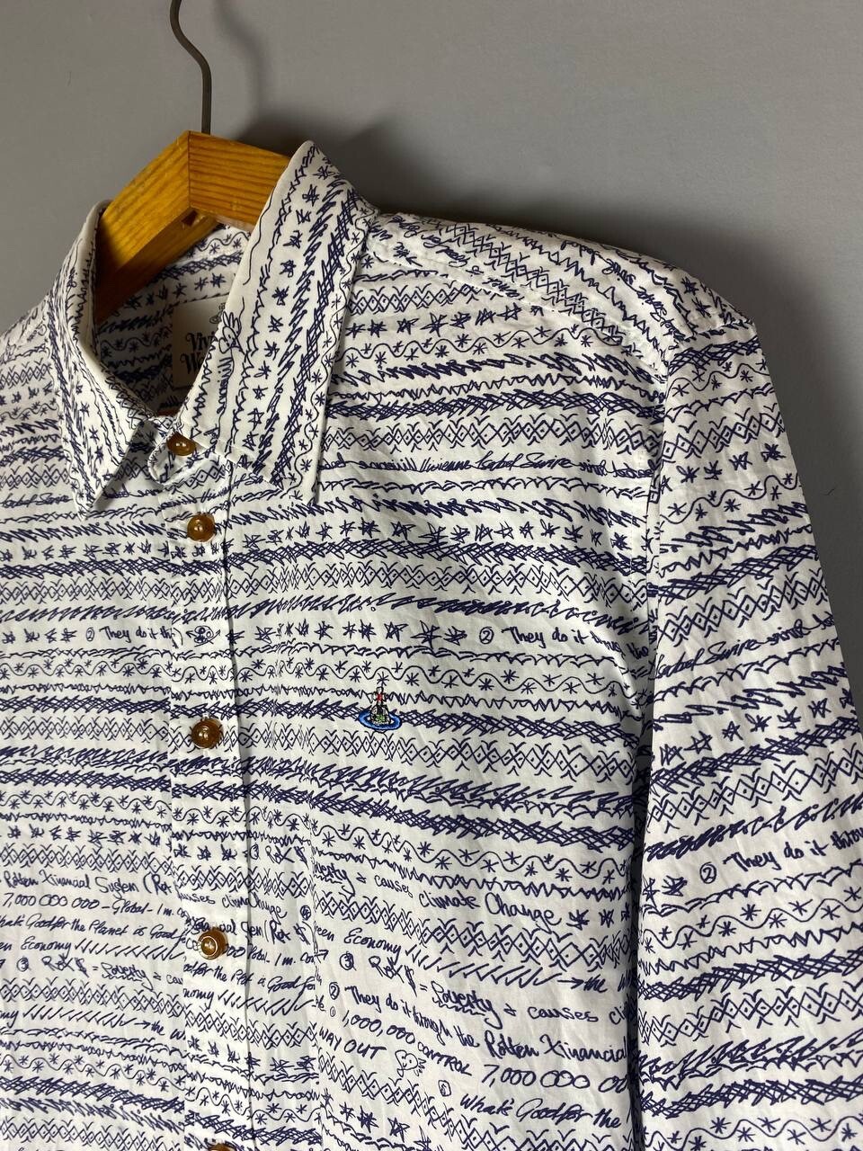 SAINT LAURENT Camicia da uomo vintage Vivienne Westwood taglia media