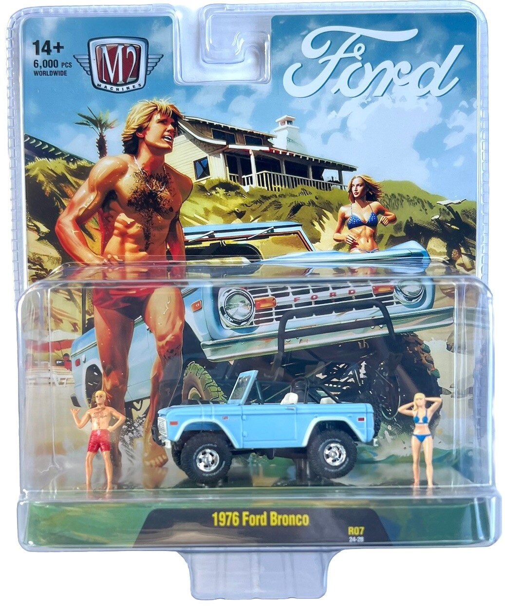 M2 MACHINES DIORAMA AUTO FIGS 1976 FORD BRONCO