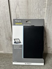 Targus Vuscape Cover Stand for Apple Ipad 2 Black Faux Leather THZ044US