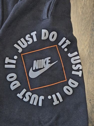 Nike Sweat Shorts Black Just Do It Logo XL - Picture 3 of 4
