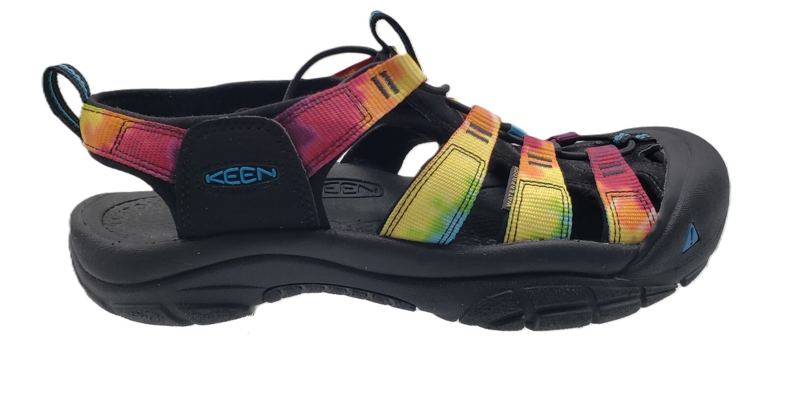 Sandali retrò Keen Newport arcobaleno tie dye escursionismo comfort acqua donna taglia 11