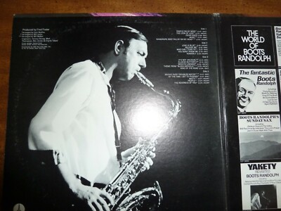 1971 *THE WORLD OF BOOTS RANDOLPH* VINYL 33LP - LIGHT JAZZ