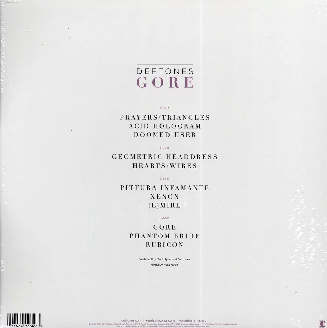VINYL Deftones - Gore 93624926498| eBay