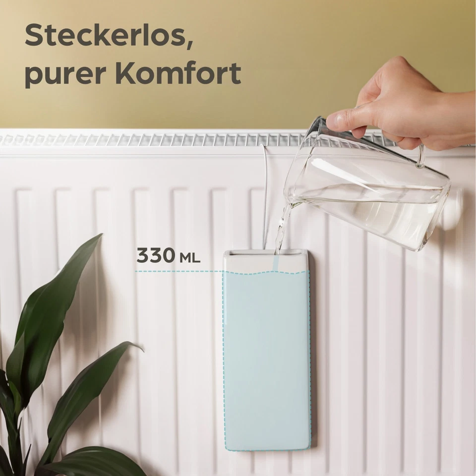 4x Luftbefeuchter Heizung Keramik Set Heizkörper Verdunster Wasser Verdampfer - Bild 4 von 4