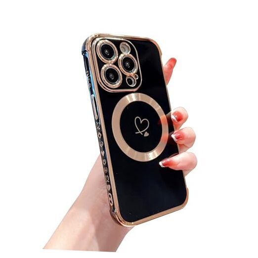 Hosgor Compatible with iPhone 13 Pro Case 2021, iPhone 13 Pro (6.1inch) Black