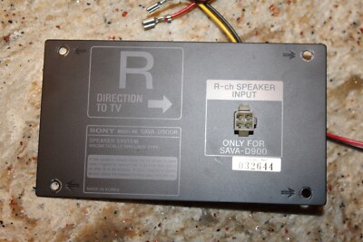 Sony 4-228-007-01 Panel  (R) Back From a SAVA D900 Surround Right Tower