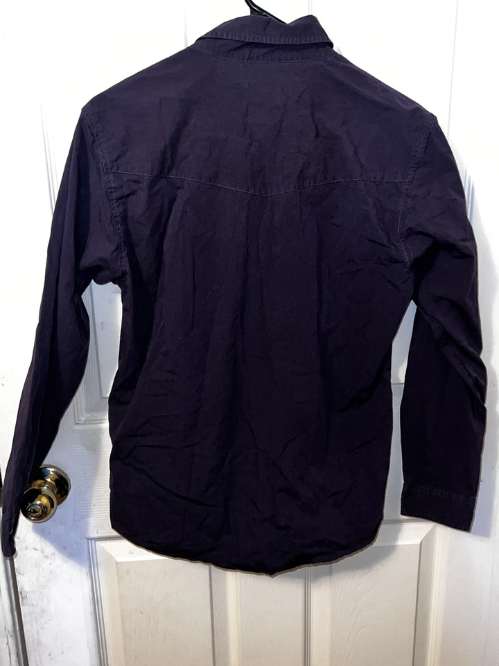 Camisa Roper Western Botón NIÑOS XL (16-18) - Perla Broches-Sólida Manga Larga-BONITA Foto 4 de 4