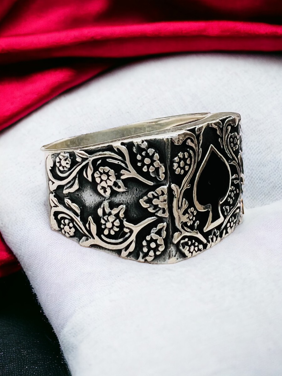 Ark silver の spade ring Ark silver の spade ring