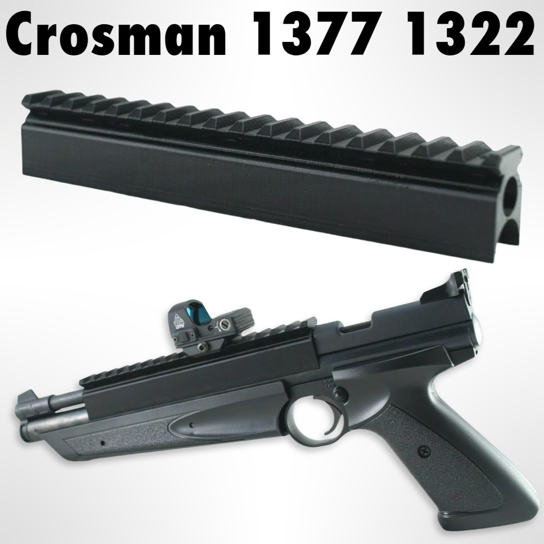 Crosman 1377 1322 Scope Rail Mount Weaver Picatinny 20mm PLA+ 6.9” 16 Slot USA