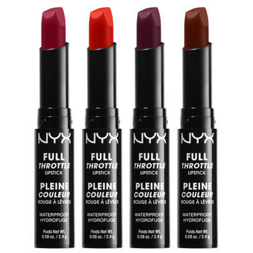 NYX Cosmetics NYX Waterproof Full Throttle Lipstick, | eBay