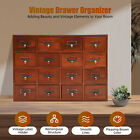 <!--F#f_0-->Desk Drawer Organizer Wooden Storage Box Rustic Small Parts Tool Box Cabinet NEW<!--F/-->