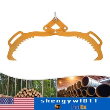 25"  1000kg/2200lbs Claw Hook, Log Lifting Tongs, Heavy Duty Grapple Timber Claw