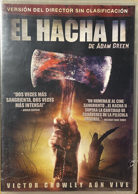 El Hacha II de Adam Green (DVD) BRAND NEW, English With Spanish Subtitles