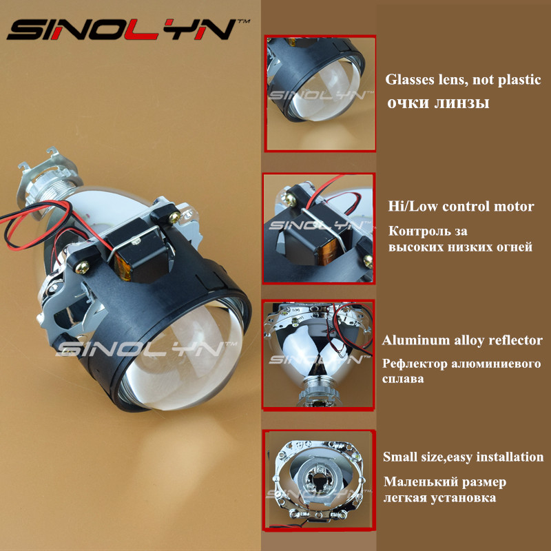 Automobiles 2.5'' HID Bi-xenon Projector Lens Kit For Headlight