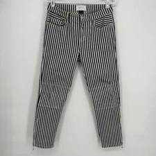 Current Elliott Jeans Womens 27 Blue White Striped Lexton Cropped