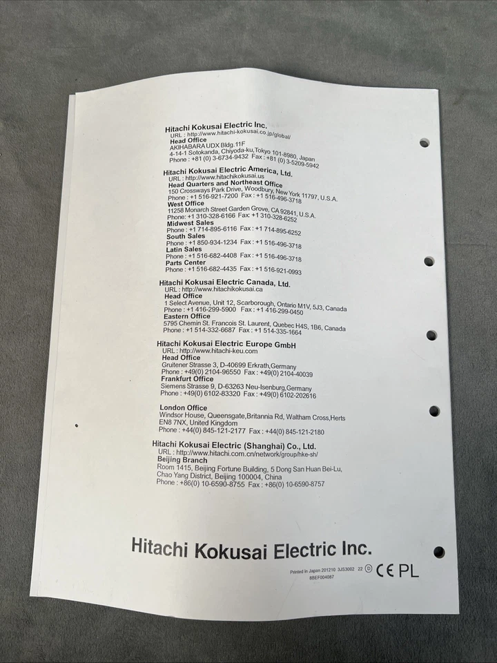 Hitachi RU-1200JY/VR Operating Instructions - Image 2 of 2