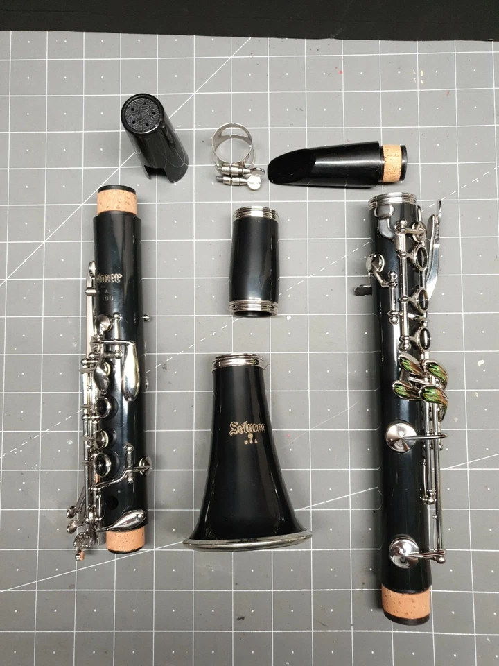 Студенческий кларнет SELMER CL300 Bb - сделано в США - капитальный ремонт и ультразвуковая очистка - Изображение 4 из 4