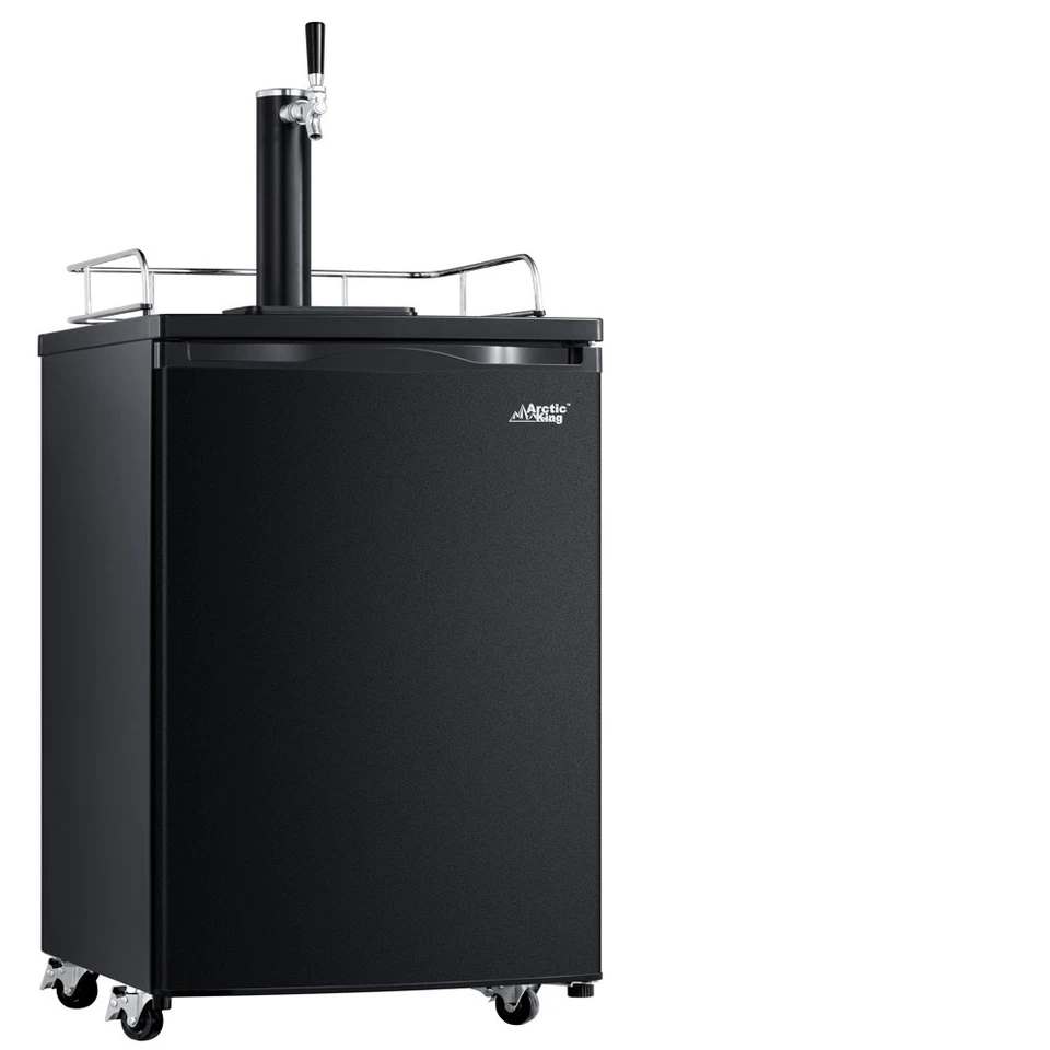 REFRIGERADOR KEGERATOR BARRIL Individual 4.9 Cu. Pies, Negro Foto 2 de 4