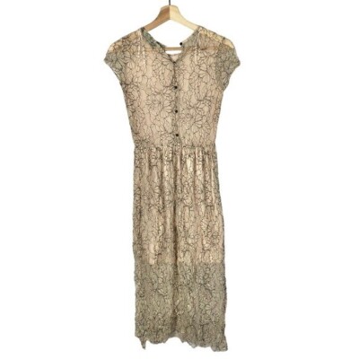 ワンピース Sandra lace dress Beige Beige Beaded Lace Fitted Dress – Montsand