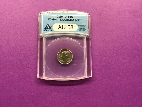 2004 D Roosevelt Dime FS 101 "Doubled Ear" Kin To Wi. Laubviertel - Bild 1 von 4