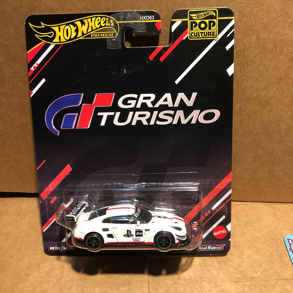 1/64 HOT WHEELS REAL RIDERS POP CULTURE GRAN TURISMO NISSAN GT-R