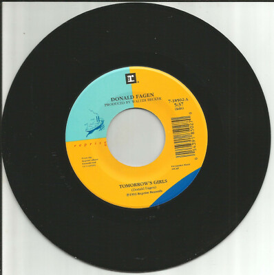 Steely dan DONALD FAGEN Tomorrow s UNRELEASED &EDIT USA PRESS Limit 7 INCH Vinyl