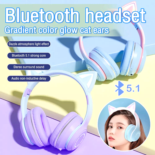 Auriculares Bluetooth con Microfono Luz LED para Uso Diario Música Alta Calidad - Picture 10 of 29