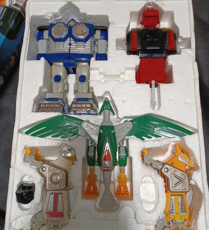 Power Rangers Lost Galaxy - Gingaman DX Giga Rhinos Megazord - Bandai 1998