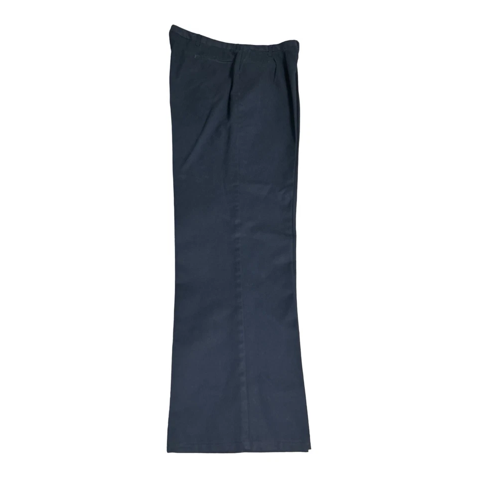 Pantalones de vestir Edwards para hombre 44 azules ligeros tiro medio uniforme recto Foto 2 de 4