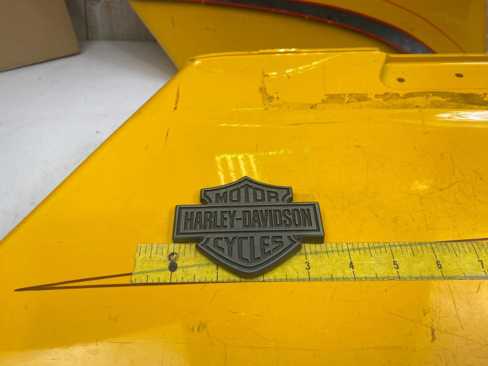 OEM🔥Genuine Harley Gas Fuel Tank Emblem Right Side Sportster 49ers🔥 - Image 2 of 4