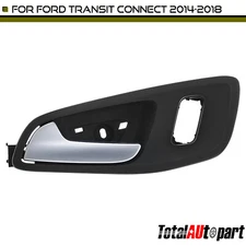 Satin Chrome & Black Interior Door Handle for Ford Transit Connect Front Driver