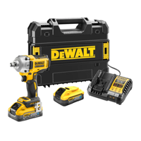"1/2\" Akku-Schlagschrauber 18V/2X5Ah, Tstak (Dewalt DCF891H2T-QW)"