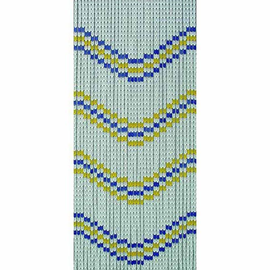 Vette Tenda Piastra Onde Pvc 120X230 F 44 - Decoro Onde Colori Assortiti 8033266