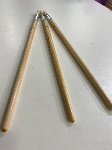 Round Artists Paint Brushes Fitch Wooden Number No. 6 Long Thin 8mm Cheap - Picture 15 of 24