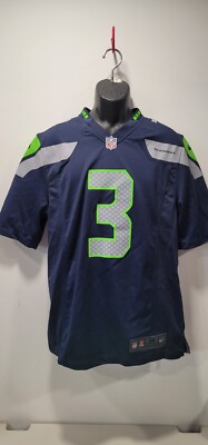 Nike Russell Wilson #3 Seattle Seahawks Size Med On Field NFL