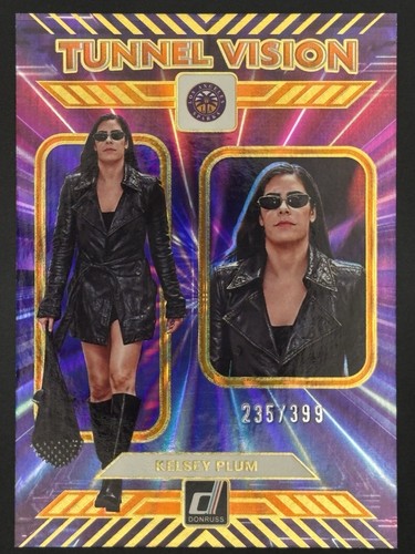 2025 Panini Donruss WNBA - Tunnel Vision Kelsey Plum #3 Orange Laser /399