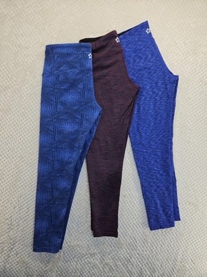 TUFF ATHLETICS 3 Pair Zip Pocket Very Little Wear Nylon/Spandex All Sz Medium