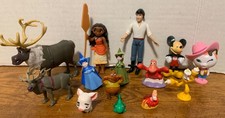 Lote de 14 figuras de juguete de PVC Disney Moana Prince Eric Sebastian Sheriff Callie