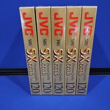 Sealed JVC SX Gold T-120  High Performance VHS Tapes 6 Hour T-120SX Lot of 5