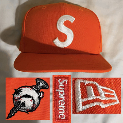 2022 Supreme New Era S Logo Screw Ball Trucker Fitted Hat Cap 7 1