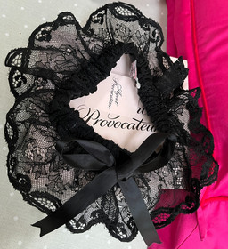 Agent Provocateur LOVE black lace thigh garter NEW original vintage range