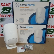 Lot of 2- Ooma Home Motion Sensor - White - 100-0322-200 - NEW