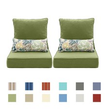 Aoodor 24''x24'' Outdoor Patio Furniture Dining Deep Chair Cushions Olefin 6 PCS
