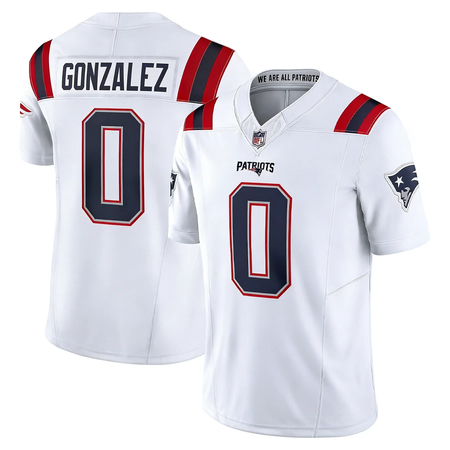 2025 Men's/Youth Patriots Christian Gonzalez #0 Rivalries Jersey